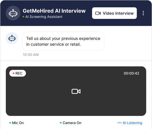 AI Video & Voice Interviews